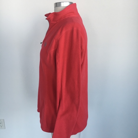 North Face Pink Fleece Quarter Zip - Picture 4 of 8